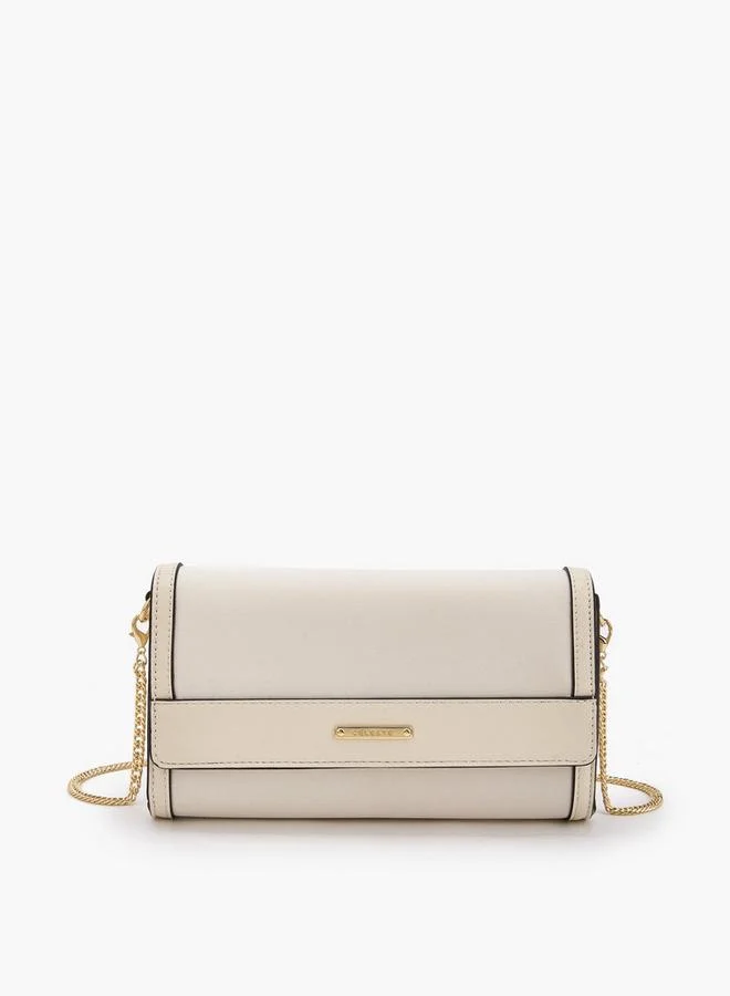 سيليست Textured Crossbody Bag With Chain Strap Ramadan Collections